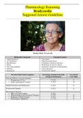 Case Study Pharmacology Reasoning, Bradycardia, Suggested Answer Guidelines : Marilyn Fitch is a 78-year-old Caucasian woman with a history of hypercholesteremia, hypertension, and heart failure and has