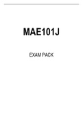 MAE101J EXAM PACK 2022