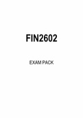 FIN2602 EXAM PACK 2024