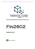 FIN2602 EXAM PACK 2022