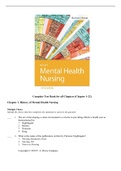 Test Bank For Neeb's Mental Health Nursing 5th Edition By Linda M. Gorman, Robynn Anwar Chapter 1-22 |Complete Guide A+