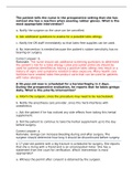 Nursing 120 Med Surg 1 Quiz 1 Questions and Answers- West Coast University//Nursing 120 Med Surg Week 2 Quiz 1 Questions and Answers- West Coast University//Exam (elaborations) NURSING 120 (NURSING120) (NURSING 120 (NURSING120))//Exam (elaborations) NURSI