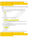 NURS 60441 PHARMACOTHERAPEUTICS FOR ADVANCED PRACTICE NURSE PRESCRIBERS, 5TH EDITION TEST BANK FINAL EXAM QUESTIONS AND ANSWERS BEST RATED A+ GUARANTEED SUCCESS LATEST UPDATE 2022
