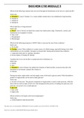 BioChem C785 / Biochemistry Module 5 question with answers