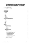 Samenvatting Metabolisme en de PAL sessies