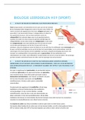 Biologie leerdoelen h19 (sport) - nectar vwo 6