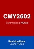 CMY2602 (NOtes, ExamPACK, QuestionsPACK)