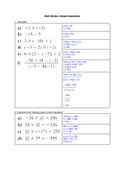 Integer Operations review