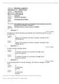 Business Logistics Management Test	Midterm Exam....MKT 315...QUESTIONS AND ANSWERS