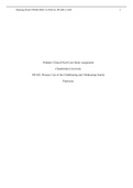 NR 602 Week 4 Pediatric Clinical Pearl Case Study Assignment,  Chamberlain University NR 602: Primary Care of the Childbearing and Childrearing Family Practicum