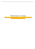 NR 602 Week 3 I. Human Katherine Harris GOOD QUESTIONS, Chamberlain University NR 602: Primary Care of the Childbearing and Childrearing Family Practicum