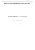 NR 503 Week 6 Assignment, Evaluation of an Epidemiological - Chronic Obstructive Pulmonary Disease