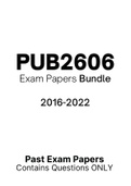 PUB2606 - Exam Revision Questions (2016-2022)