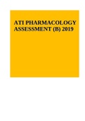 ATI PHARMACOLOGY ASSESSMENT 2019