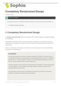 Completely-Randomized Design