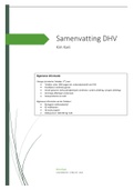Samenvatting DHV alle diersoorten Jaar 1 - ook te gebruiken voor de stationstoets