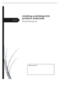 Inleiding praktijkgericht juridisch onderzoek, onderzoeksvoorstel 7,5, 2022