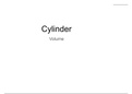 Volume of a Cylinder