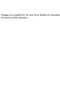 Portage Learning BIOD121 Case Study Module 6: Essentials in Nutrition-2021.Martinez.