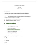 NRS 102 Integrative Nursing Final Exam 2022