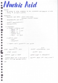 CIE A-Level Biology 9700 Chapter 6 Nucleic acids and transport