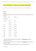 CHEM 104 MODULE 1 – MODULE 6 Exam Newest Questions and Answers (2023 / 2024) (Verified by Expert)