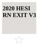 2020 HESI RN EXIT