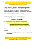 NURSING 16001600 ATI PEDIATRICS PRACTICE QUESTIONS AND ANSWERS FROM TEST WITH COMPLETE RATIONALE LATEST SOLUTIONS 2021/2022 RATED A+