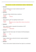 BSC 2346 HUMAN ANATOMY AND PHYSIOLOGY MODULE 5 MIDTERM EXAM:LATEST-RASMUSSEN COLLEGE