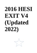 2016 HESI EXIT V4 (Updated 2022)