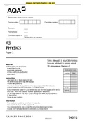 AQA AS PHYSICS PAPER 2 QP 2021