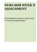 NURS 6630 WEEK 8 ASSIGNMENT 1 2022 | NURS 6630 WEEK 8 ASSIGNMENT & NURS 6630N Week 11 Final Exam - 2022