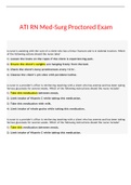 ATI RN Med-Surg Proctored Exam Updated 2021-2022