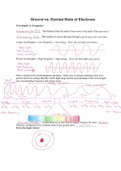 Chemistry: Ground vs Excited State of Electrons