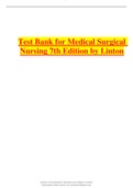 Test Bank for Medical Surgical Nursing 7th Edition by Linton