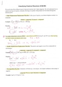 Chemistry: Classifying Chemical Reactions