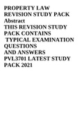 PVL3701 LATEST STUDY PACK 2021-2022