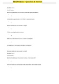 Biol250 Quiz 2 - Questions & Answers