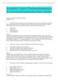 Test Bank Lehne’s Pharmacotherapeutics for Advanced Practice Nurses and Physician Assistants 2nd Edition Rosenthal | Test Bank| Chapter 1-92/NURS 205  Lehne's Pharmacotherapeutics for Advanced Practice Providers, ISBN: 9780323554954