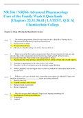 Nursing>NR 566 / NR566 Advanced Pharmacology Care of the Family/NR 566 Test Bank Questions for Weeks 5-7