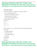 PSYC 3210 CHAPTER 1 HISTORY, THEORY, AND RESEARCH STRATEGIES Test Questions And Answers Best Rated A+ Guaranteed Success Latest Update 2022