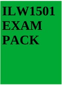 ILW1501 EXAM PACK