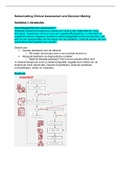 Samenvatting (uitgebreid) boek + colleges Clinical Assessment and Decision Making