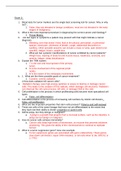 Nursing BS 231 Pathophysiology Exam 2 Questions and Answers- Portage Learning