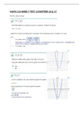 MATH 114 WEEK 7 TEST 3 CHAPTERS 16 & 17 (89.57%, 103 of 115 pts) Questions with Answers