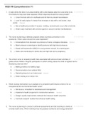 HESI RN Comprehensive V1 Questions With Answers Graded To score A 2021/2022