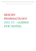 HESI RN PHARMACOLOGY 2022 V2 