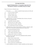 Test Bank | Applied Pathophysiology_A Conceptual Approach to the Mechanisms of Disease_3rd Edition Braun