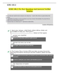 SERE 100.2 Pre Test Questions And Answers | 3 DIFFERENT VERTIONS WITH CORRECT ANSWERS