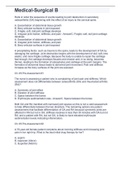 Medical-Surgical B(Week 1: Ch.65 Arthritis and Connective Tissue Diseases p.1641 Week 2: Ch.63 Musculoskeletal Trauma and Orthopedic Surgery p.1583 Week 7: Ch.57 Acute Intracranial Problems  Week 3: Ch.17 Fluid, Electrolyte and Acid-Base Imbalances; Ch.26